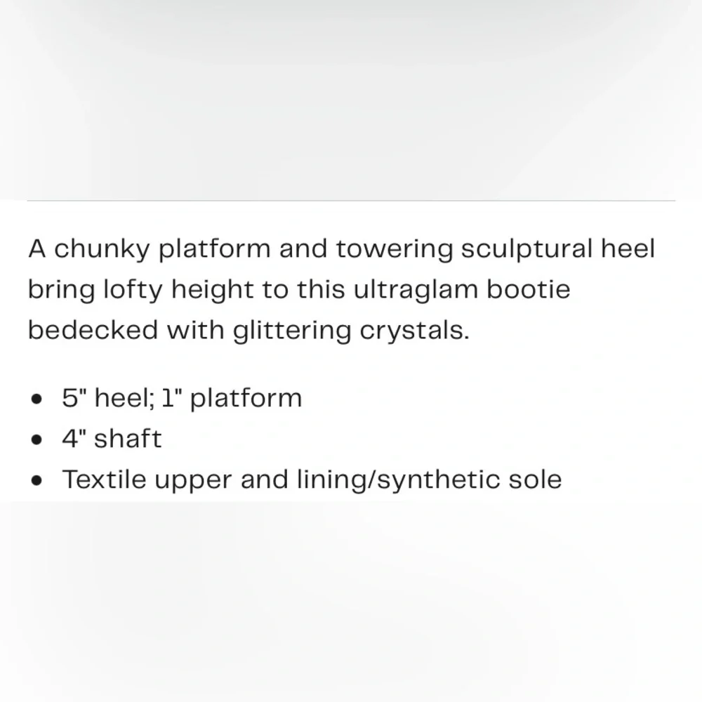 NWT Glam Jessica Simpson Shimmer Dolly Platform Booties.New in Box.Size 10 - Picture 8 of 8